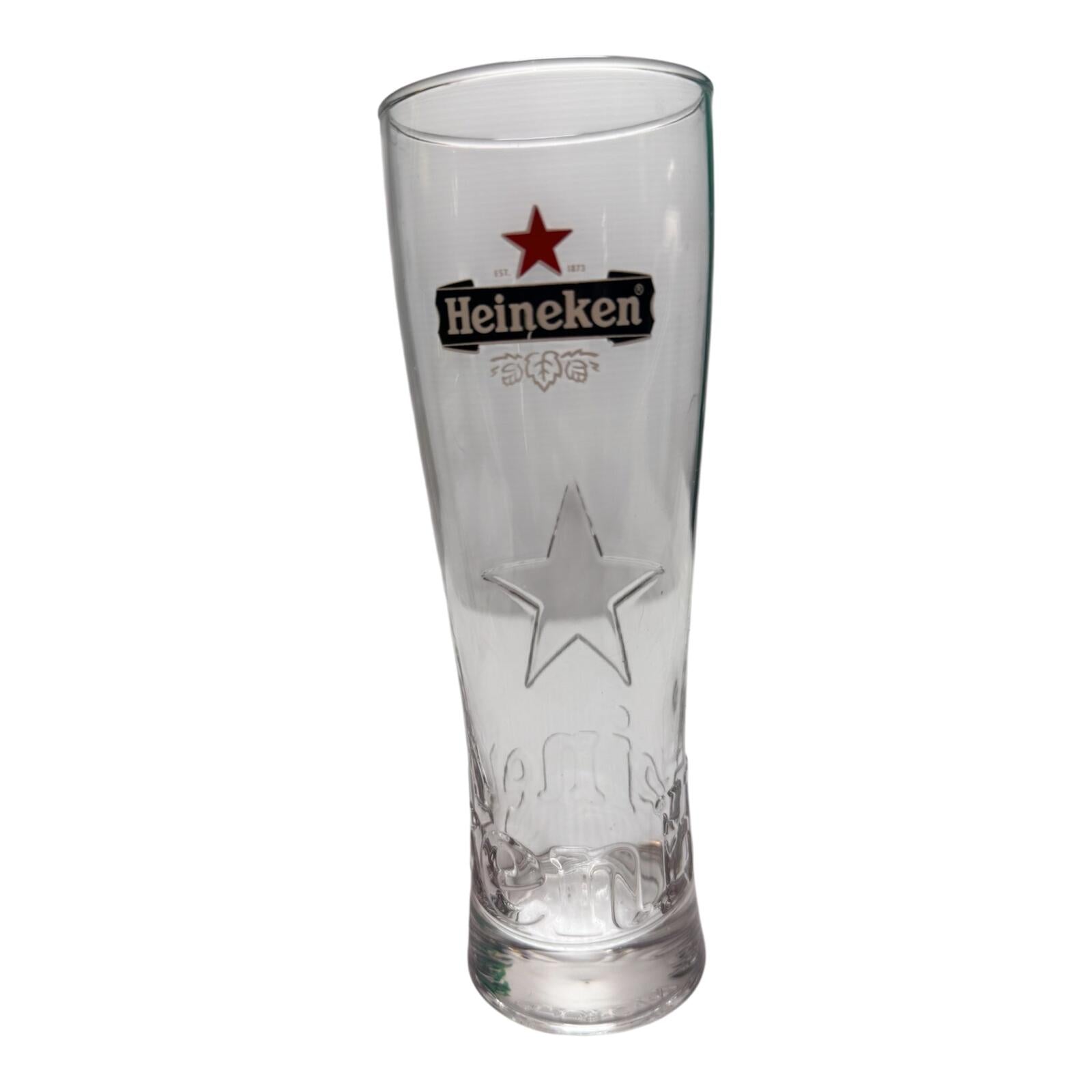 Heineken Embossed Star Beer Glass