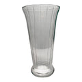 Romanesque Ribbed Glass Vase | Vintage Mid-Century American Glassware