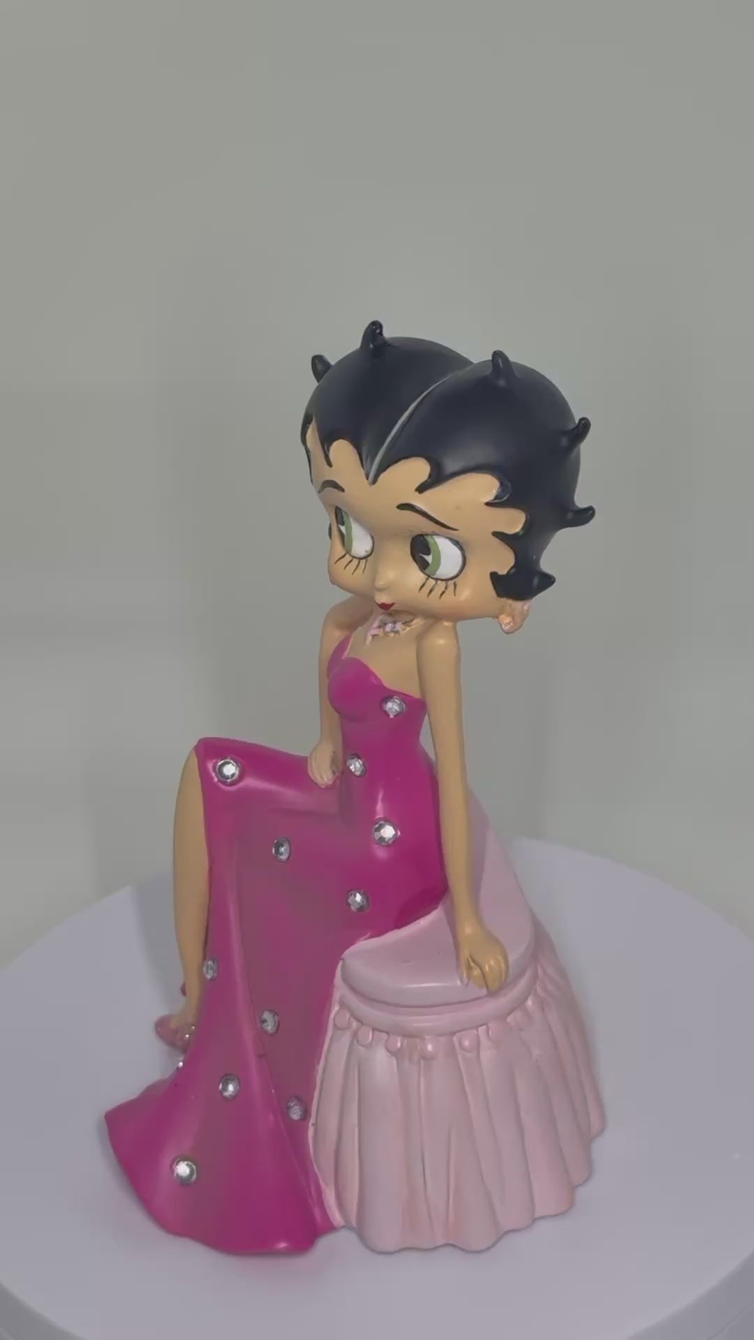 Betty Boop Pink Ribbon Limited Edition Hand Bell - Hamilton Collection