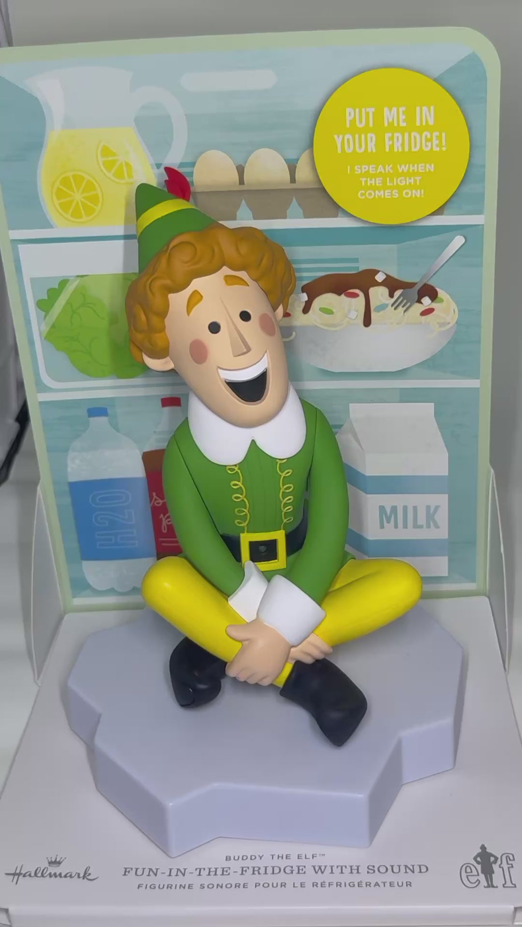 Hallmark Buddy the Elf Fun in the Fridge with Sound - Christmas Collectible